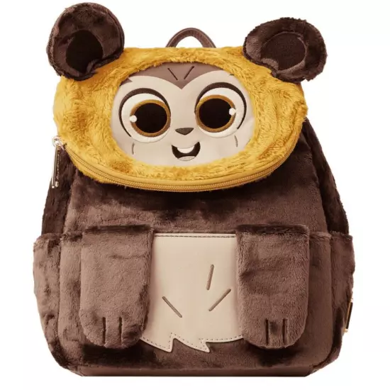 Loungefly Star Wars Plush Wicket Mini Backpack and Wallet - NWT