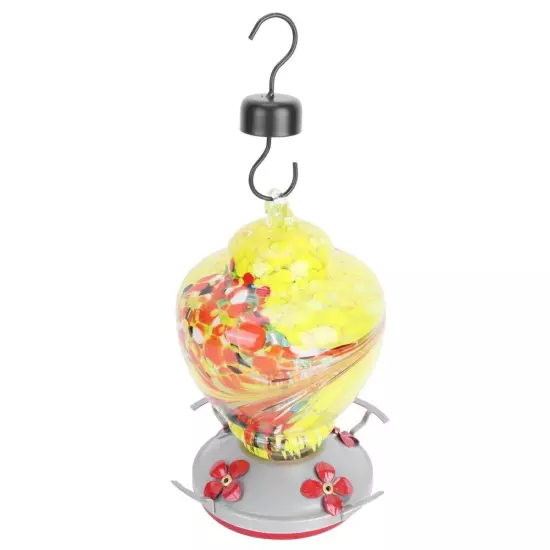 Garden Colorful Painting Bird Feeder Water Feeding Tool Equipments HD JY