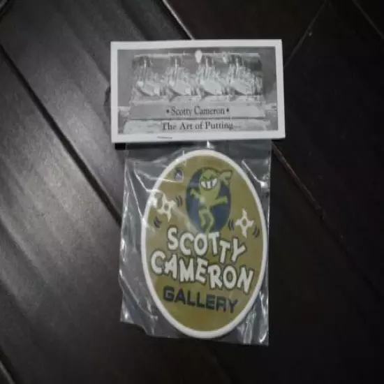 Rare SCOTTY CAMERON Japanese WASABI Warrior BAG TAG / PUTTING DISC Sold Out