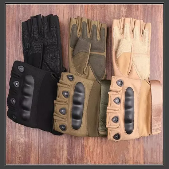 Military Tactical Gloves Half Finger Men's Gloves Outdoor Sports Shooting Huntin