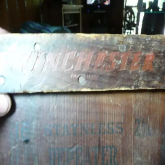 Vintage Winchester Ammunition Box, crate.