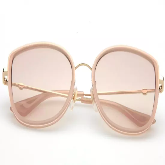 NEW GUCCI GG 0606SK 004 NUDE SUNGLASSES 56-19-145mm B50 Italy