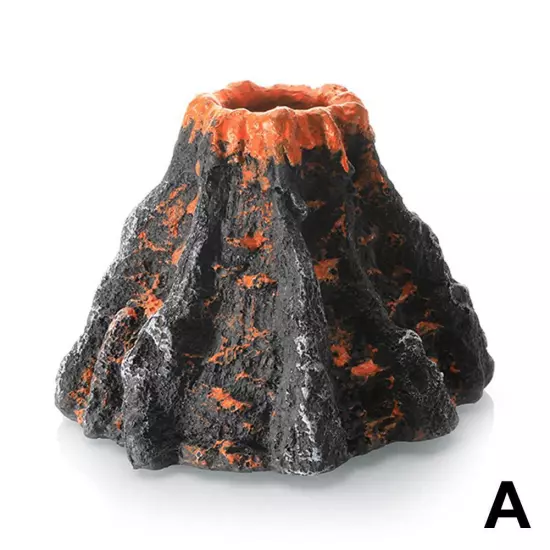 Fish Tank Oxygen Mini Artificial Resin Simulated Volcano Landscape Or