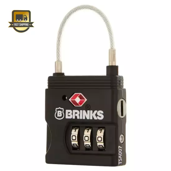 25 Mm Combination TSA Lock with Cable