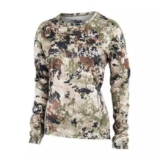  Sitka Women's Mid Weight Crew Long Sleeve Subalpine