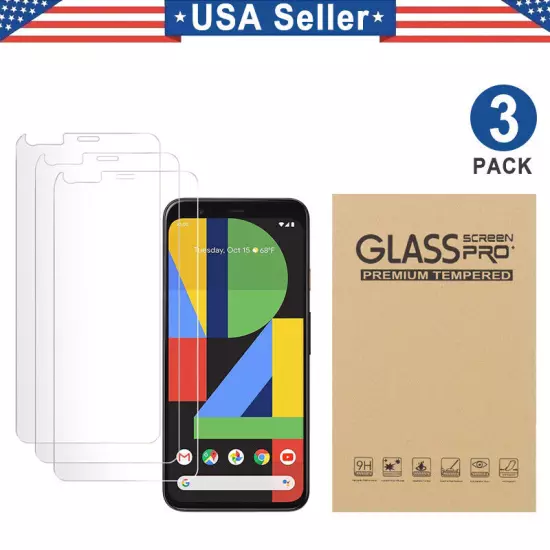 3PK Tempered Glass Screen Protector Google Pixel XL 3 4 5 6 7 7a 8a 8 9 Pro Fold