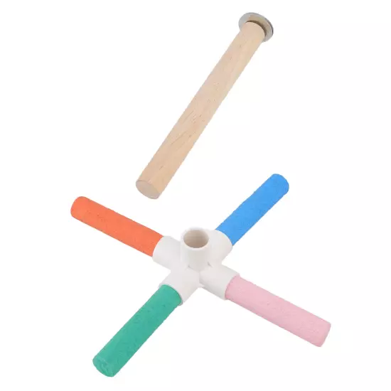  Cross Stand Stick Colorful Safe Healthy Matte Bird Cage Perch Stick W AD5