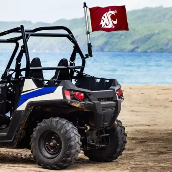 Washington State University WSU Boat and Golf Cart Flag