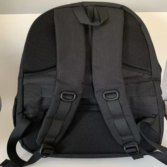 Matein Travel Laptop Backpack Computer Bag Black Many Pockets 5 Zippers New