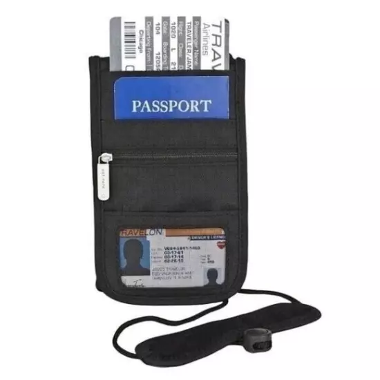 Travelon Passport ID & Boarding Pass Holder bag, wallet purse back