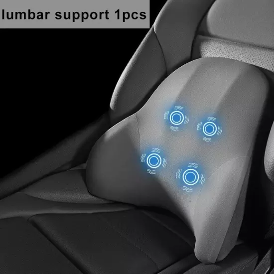 Car Single Headrest Lumbar Support Neck Pillow Lumbar Cushion Car Seat Support 