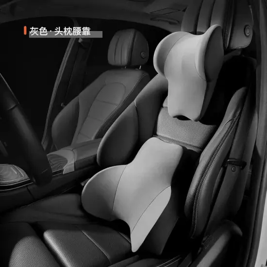 Car Headrest Auto Neck Protection Pillow Waist Rest Car Lumbar Back Cushion