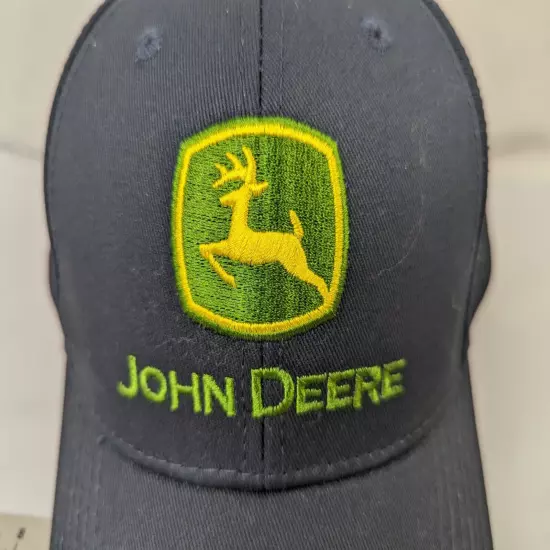 John Deere Navy Snapback Hat Cap Top of the World Fanatics