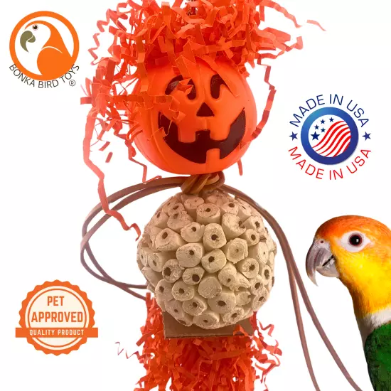 Bonka Bird Toys 2702 Halloween Pumpkin Bobblehead Jack-o-Lantern Trick or Treat