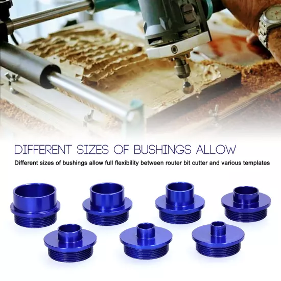 10 Pieces Router Template Guide Bushing Alloy Engraving Machine O5T6