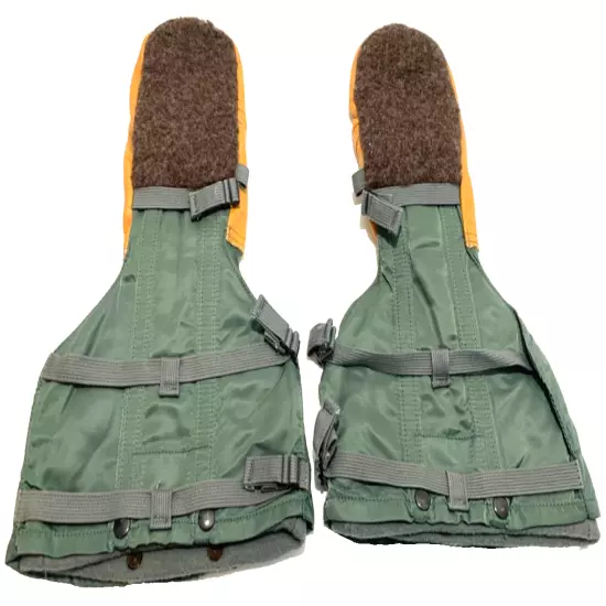 US Military N-4B Artic Extreme Cold Weather Mittens Liners Wool leather gloves M