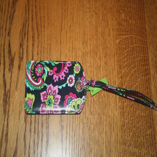 Vera Bradley LUGGAGE TAG laminated travel suitcase ID case gift card holder NEW