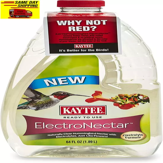 Kaytee Hummingbird Electronectar Wild Bird Food, Ready to Use, 64 Ounces