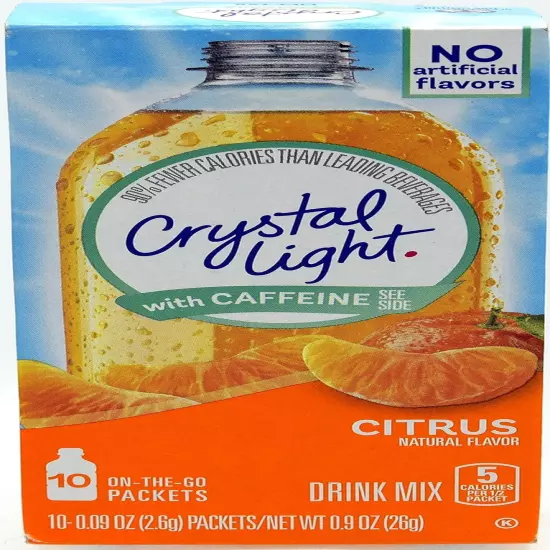 Crystal Light Pure Strawberry Kiwi Drink Mix, 7 On-The-Go Packets