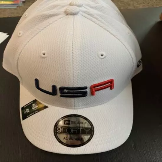 Rare 2020 USA Ryder Cup Hat White New Era 9FORTY Adjustable Brand new!!