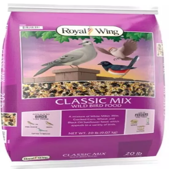 Royal Wing Classic Mix Wild Bird Food 20 or 40 LBS