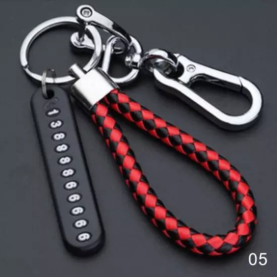 Car Anti Lost Phone Number Tag Plate Key Ring Pendant Number Card KeyRing pet