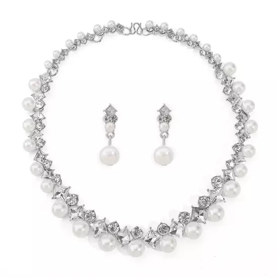 Women Brides Part Name Specific Necklace And Earrings Costume Jewelry Sets