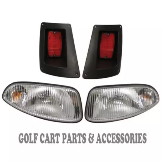 EZGO RXV Golf Cart Headlight & Tail Light Kit 2008-UP Gas and Electric