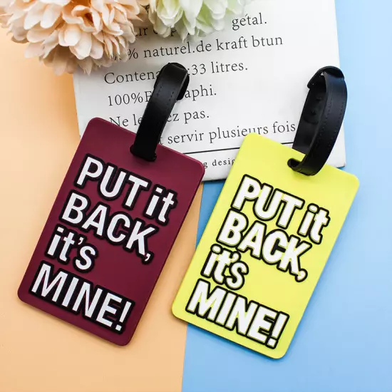 Travel Luggage Tags with Address ID Label For Suitcase School Bags with Name ID