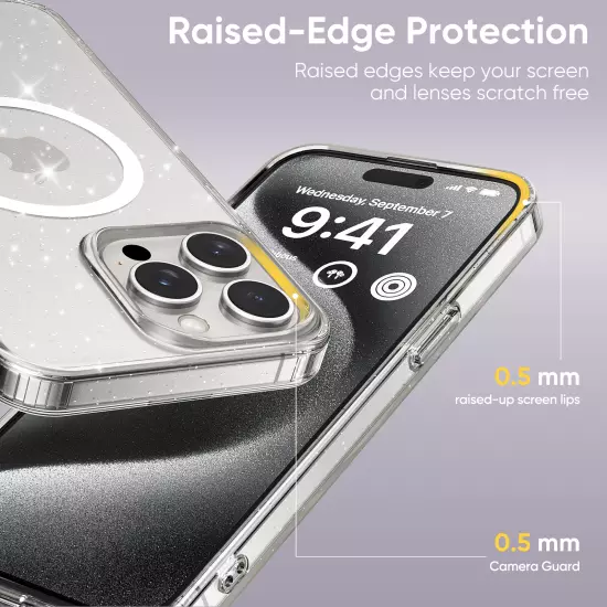 For iPhone 16 Pro Max 15 14 Shockproof Magnetic Slim Mag-Safe Clear Phone Case