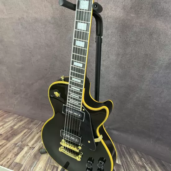 Hot sales Vintage 1956 Les Paul Custom Black Beauty Electric Guitar Fast Shippin