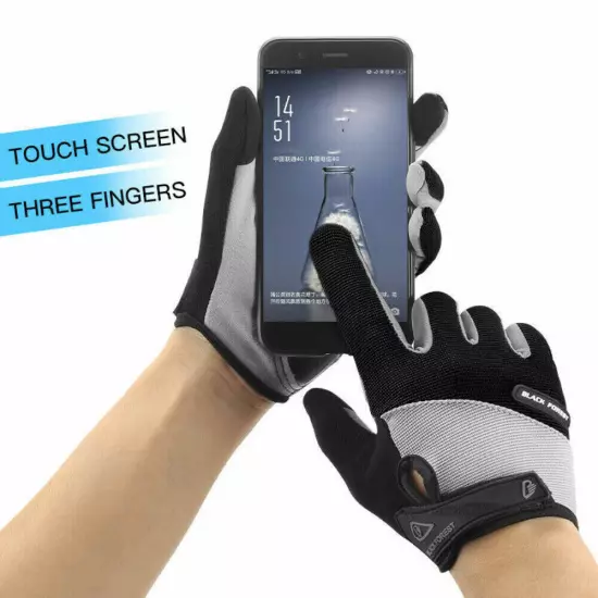 Men's Touch Screen Full Finger Outdoor Cycling Sports Motorcycle Bicycle Gloves