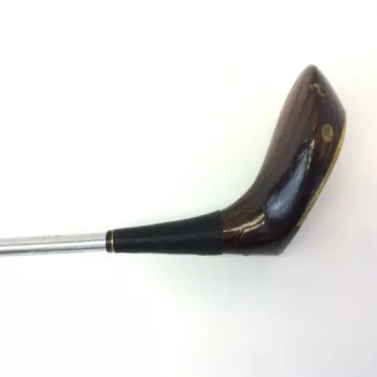 Vintage Used Burke 5 Wood Natural Wood Head Golf Club Mens Right Handed 