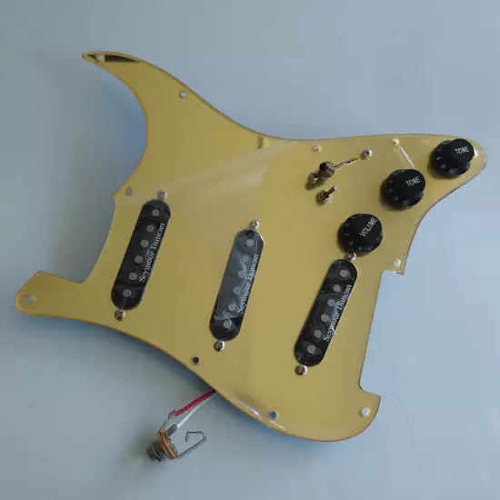 Guitar Prewired Loaded Strat Pickguard with Coil Splitting Alnico5 Pickup for ST