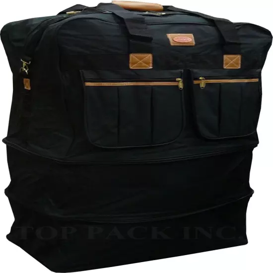 30" Expandable Rolling Duffel Bag Wheeled Spinner Suitcase Luggage - Heavy Duty