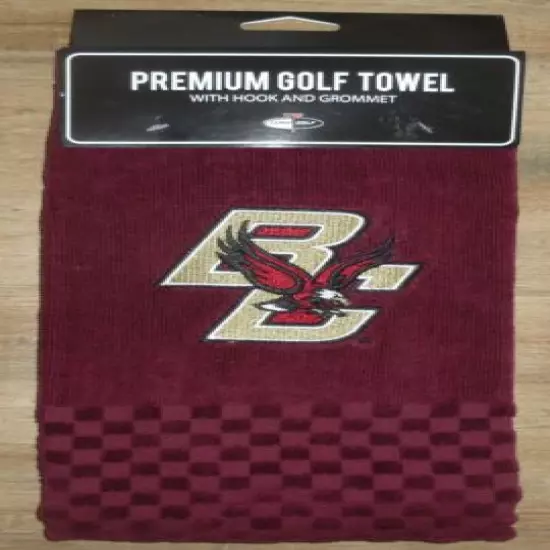 NCAA Embroidered Tri-fold Golf Towel - Boston College Eagles