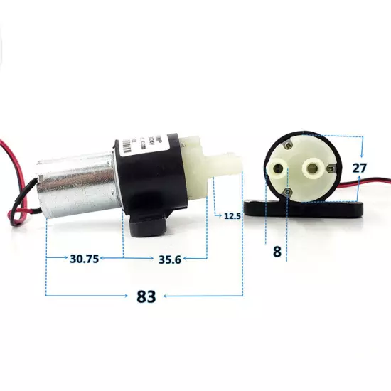 DC 12V 18V 24V Mini 370 Motor Diaphragm Pump Self priming Suction Water Air Pump