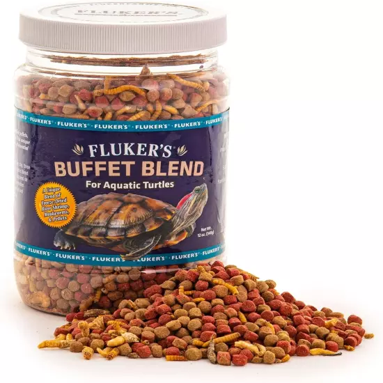 70131 Buffet Blend Aquatic Formula Turtle Food, 12Oz