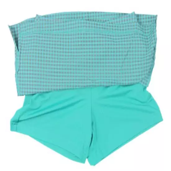 Lady Hagen - NWT Women's Green-Blue Slate Gingham Golf Skort - Sizes: 0, 2, 4, 6