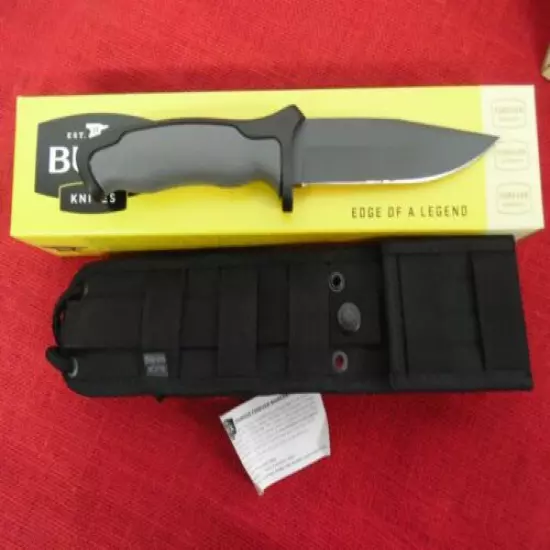 Buck Knife 0655GYS Short Nighthawk Tactical Fixed Blade Discontinued USA 2019 