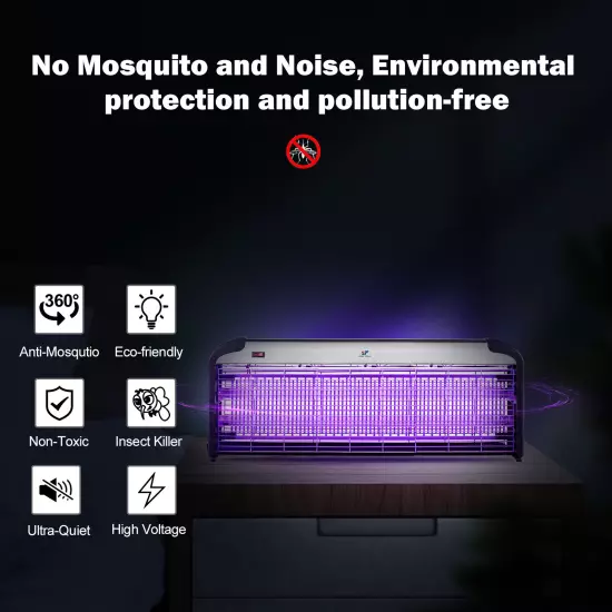 2 pcs 40W 110V Electric UV Lamp Zappers UV Tube Indoor Insect Control Trap