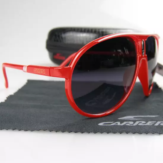 New Men's Women's Retro Outdoor Matte Black Sunglasses Carrera Glasses+Box C01