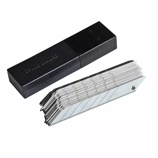 100 Pcs Snap Off 9mm Utility Cutter Razor Blades 30/60 Degree for OLFA Cutter