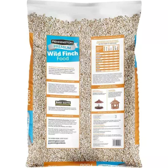 Premium 10 lb Wild Finch Bird Seed Food Millet Sunflower Chips Thistle See Blend