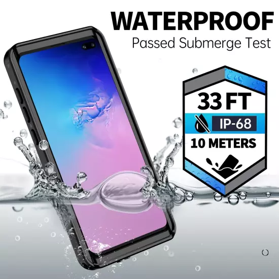 For Samsung Galaxy S10 Plus Waterproof Case Shockproof Built in Screen Protector