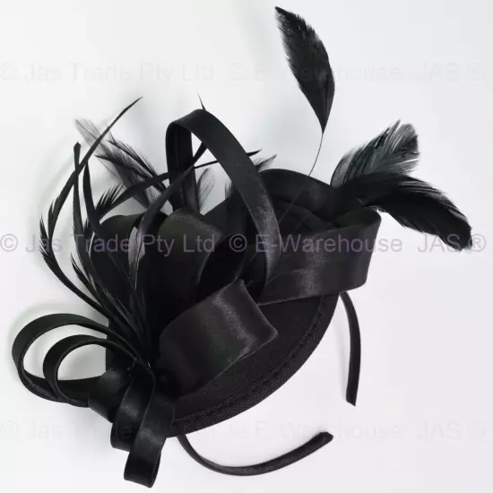 Spring Racing Race Party Melbourne Cup Feather Headband Hairband Clip Fascinator