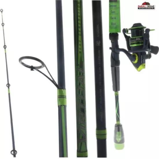 6'6" Abu Garcia Virtual Medium Spinning Rod & Reel Combo ~ New