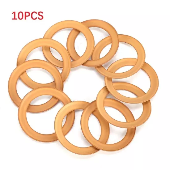 10pc/Pump Piston Rings Rubber Insulated For 1100w Oil-Silent Air Compressor