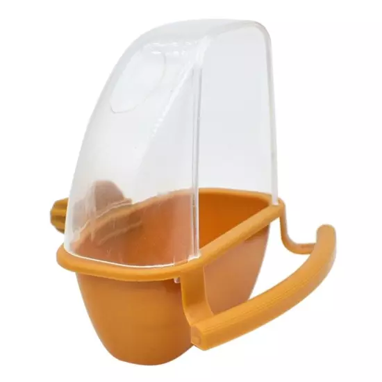 Parakeet Feeder Bird Feeder with Perch Dispenser Container for Cage