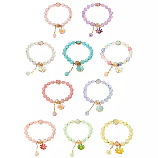 Crystal Bracelet Daisy Bracelet Beads Cute Girly Fashion Gelang Accessories C2N9